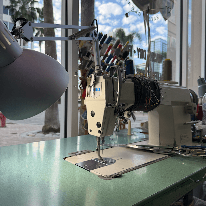 Professional sewing machine at DDT Alterations